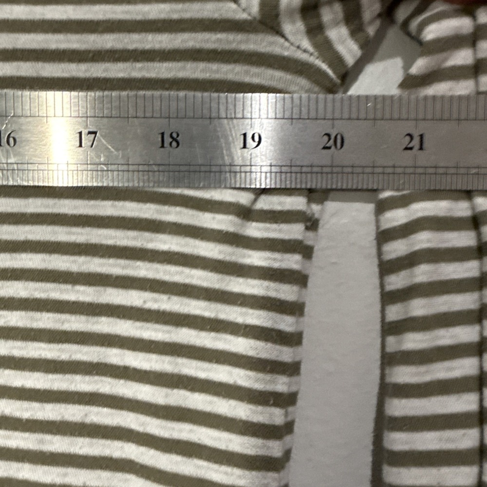 Lauren Ralph Lauren Blouse Womens Medium M Striped Long Sleeve Round Neck Top - Picture 7 of 8